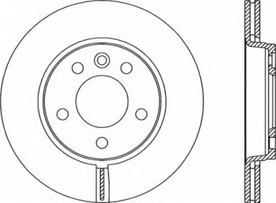 OPEN PARTS bda206220 -  Тормозной диск